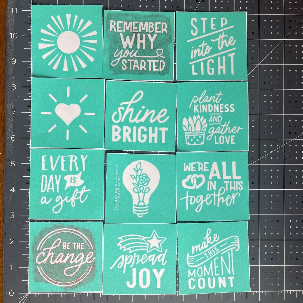 USED Chalk Couture B Size Transfer - Shine Bright Minis - B2217333